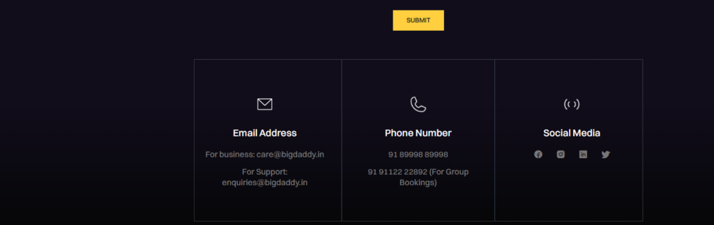 Contact Big Daddy Casino